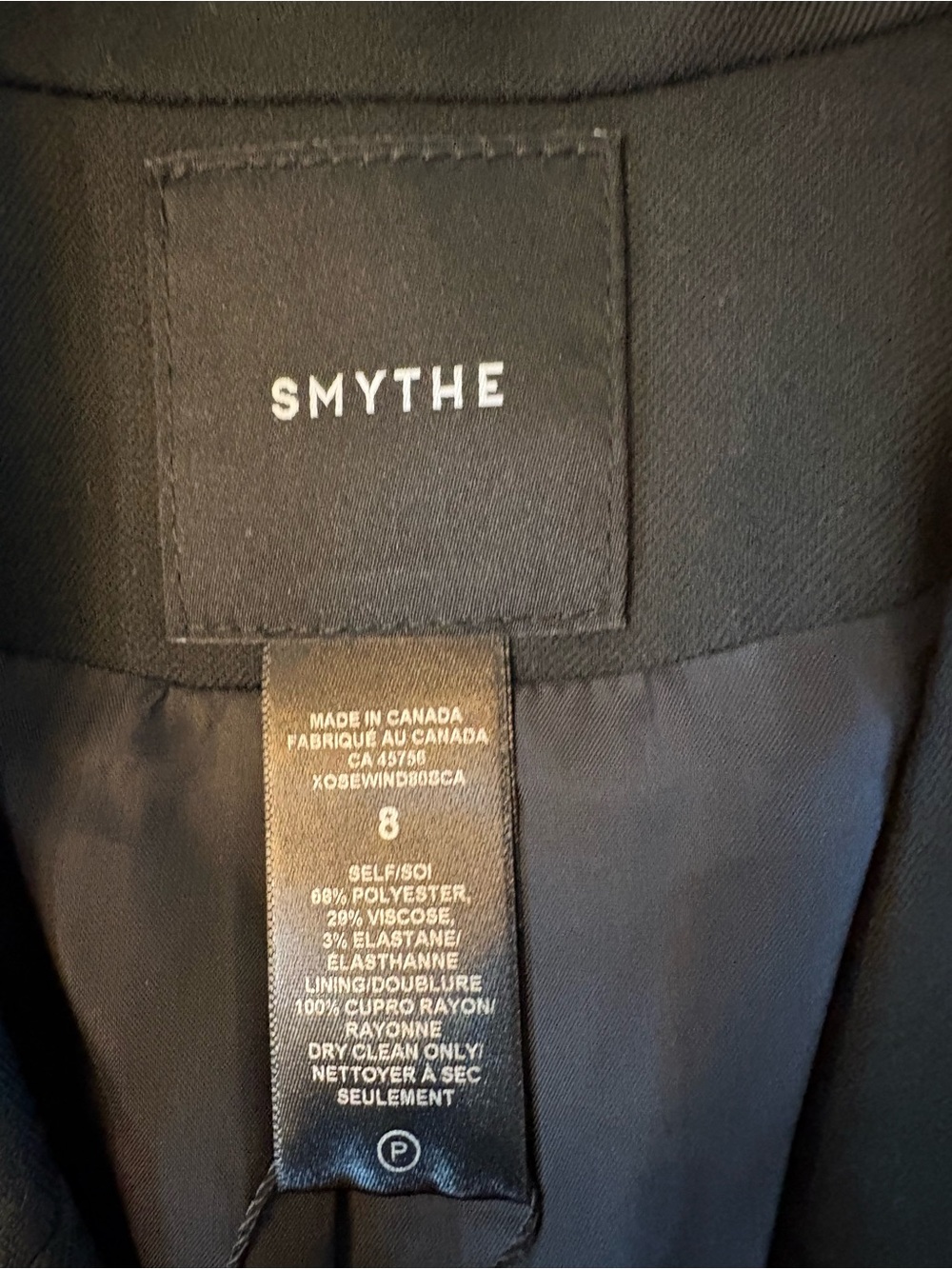 Smythe Duchess Blazer Women Size 8 Black NWT Gold Crest Button Cut-Out Back - Picture 6 of 10